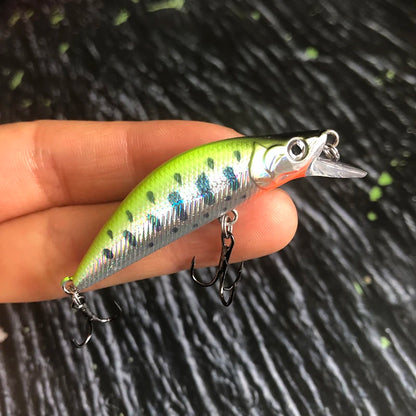 Trout Fishing Lures 50mm 4.5g Sinking Minnow Artificial Hard Bait