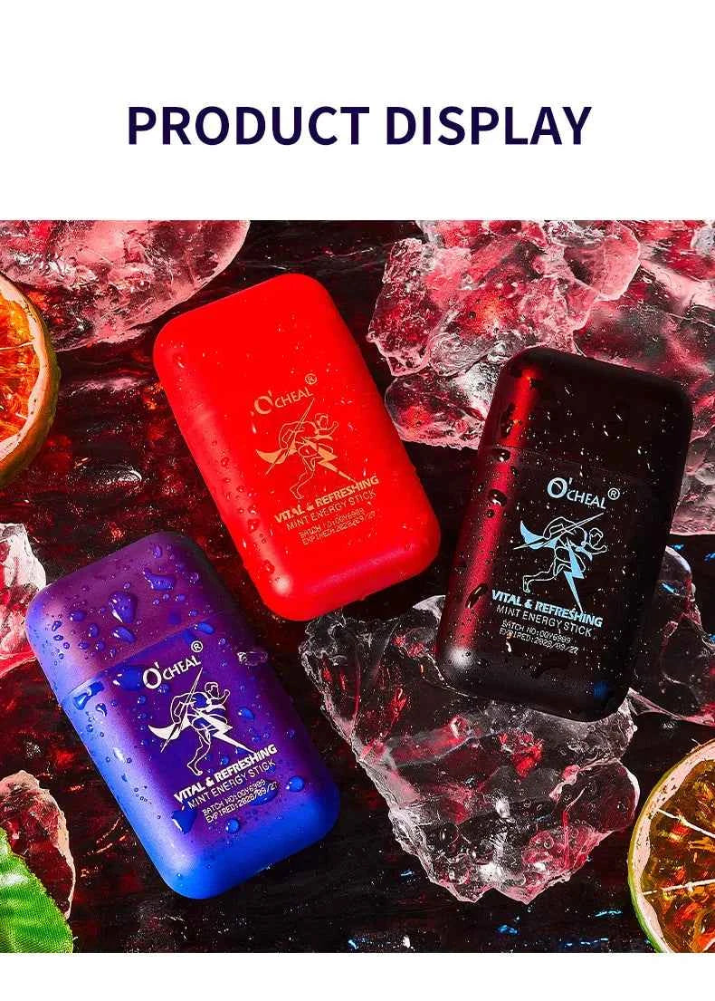 O'CHEAL Alcohol Free Energizing Aromatherapy Inhaler Bar Vapors Stick