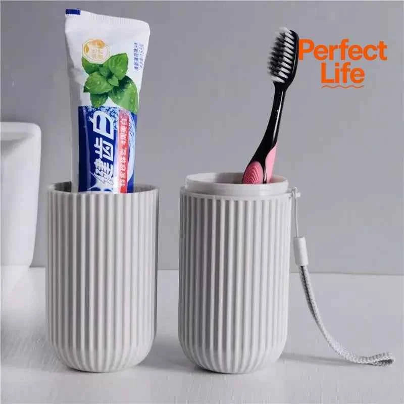 Travel Toothbrush Holder Cup Case Portable Dental Storage Box