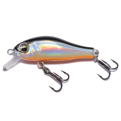Luya Bait Boxed Minnow Lure One Piece Diving Floating Freshwater 2.2g Black