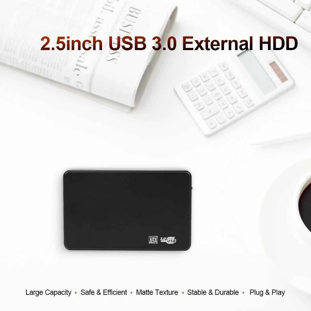 USB 3.0 2.5 Inch SATA HDD SSD External Enclosure 5Gbps High Speed For PC PS5