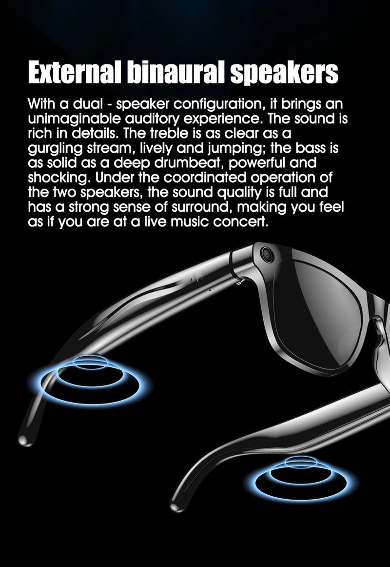 Xiaomi 4K AI Smart Glasses With HD Camera Bluetooth Translate Voice Assistant