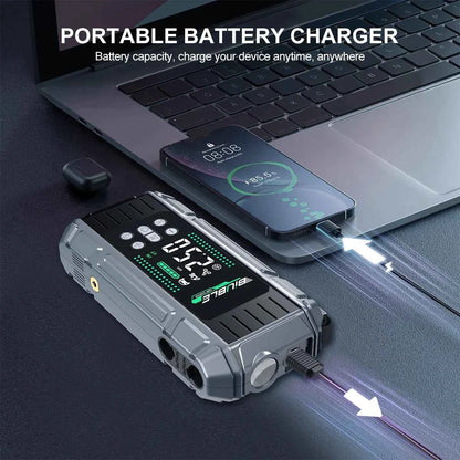 Car Jump Starter 26800mAh Power Bank Portable Air Compressor 12V Starting Device for Car Battery Emergency Starter
