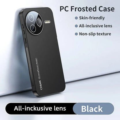 Luxury Shockproof AG Matte Case For XIAOMI POCO F7 Ultra F7 Pro Magnetic PC Frosted 360 Degree Bracket Stand Protective Cover