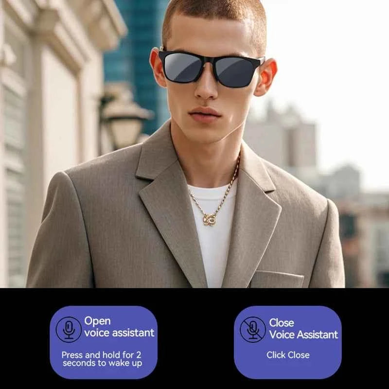 VIVO 4K AI Smart Glasses With Camera Bluetooth Call Voice Assistant Translate