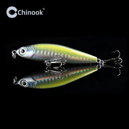 Chinook Sinking Pencil Bait Fishing Lure 70mm 14g For Pike Bass