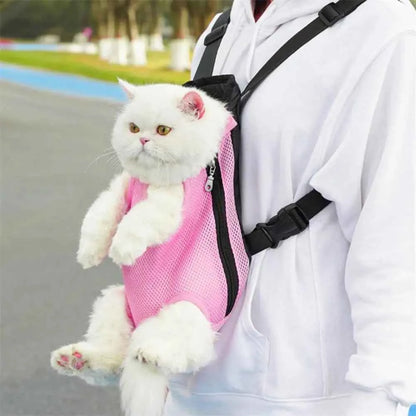 Pet Carrier Backpack Adjustable Front Carrier For Hiking Dogs Cats Travel Bag