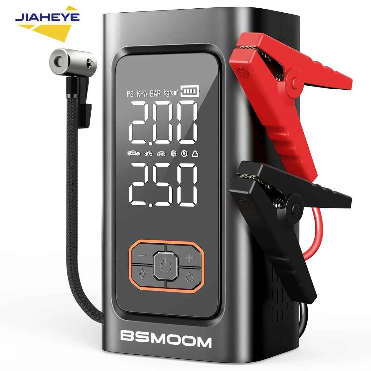 Car Jump Starter 26800mAh Power Bank Portable Air Compressor 12V Starting Device for Car Battery Emergency Starter