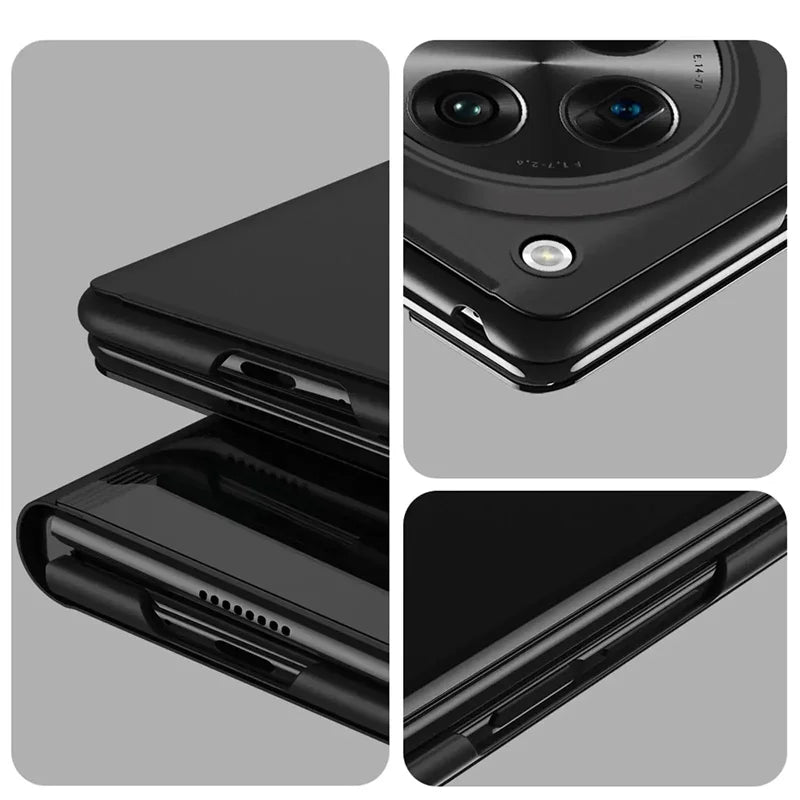 Mirror Flip Cases For Samsung Galaxy S25 EDGE S24 S23 S22 S21 S20 Ultra Plus Case For Samsung S24 S23 S21 FE Note 20 Ultra Cover