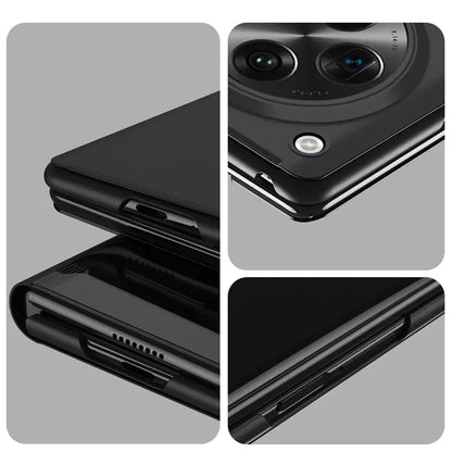 Mirror Flip Cases For Samsung Galaxy S25 EDGE S24 S23 S22 S21 S20 Ultra Plus Case For Samsung S24 S23 S21 FE Note 20 Ultra Cover