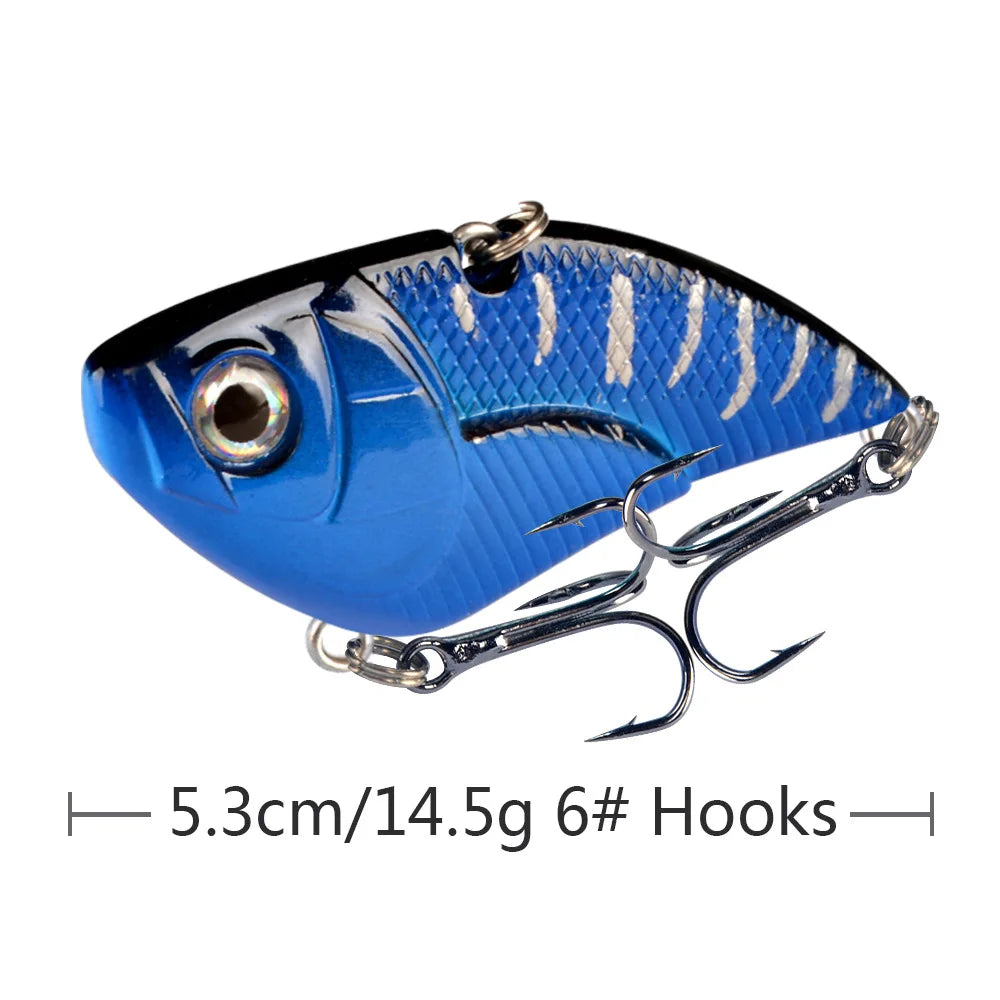 Sinking Vibration Fishing Lure 5.3cm 14.5g Hard Crankbait for Bass Sea
