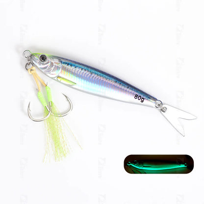 Tolu 2024 3D Printed Fast Sinking Metal Jig Lure Saltwater Shore Casting 20g 80g