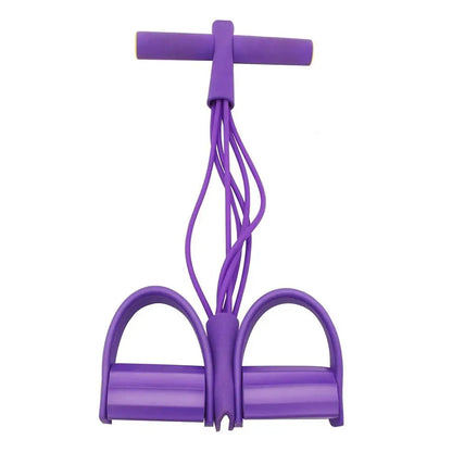 Multifunction Tension Rope, 6-Tube Elastic Yoga Pedal Puller Resistance Band, Natural Latex Tension Rope Fitness Equipment