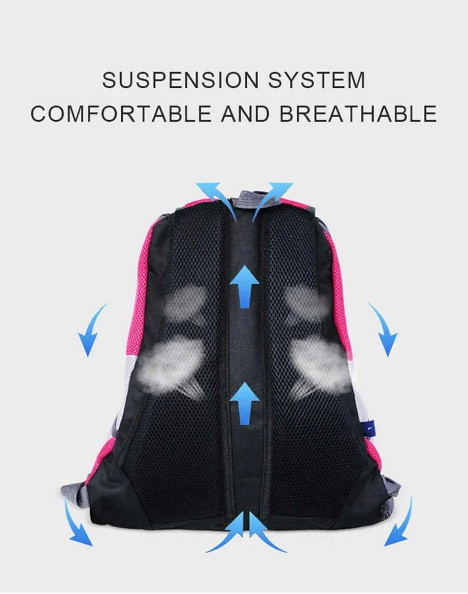 Dog Backpack Carrier Travel Bag Breathable Reflective Strips For Hiking