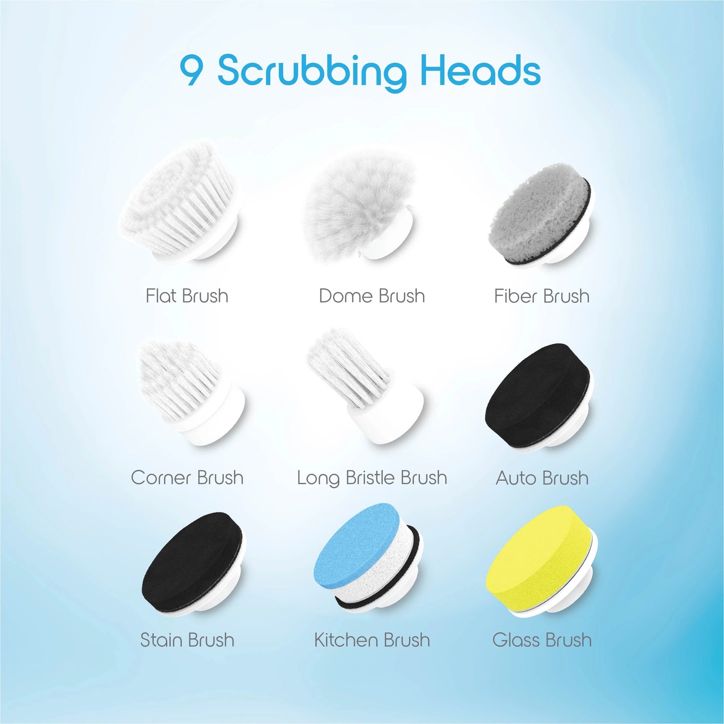 Blossom Electric Cleaning Brush Multifunctional Household Rechargeable Cleaning Tool for Bathroom Kitchen Tyre Electric Scrubber