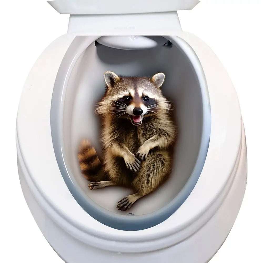 Toilet Seat 3D Decals Toilet Seat Cover Waterproof Stickers In 3D Room Ornaments 3D Stickers For Kitchen Living Room Bedroom