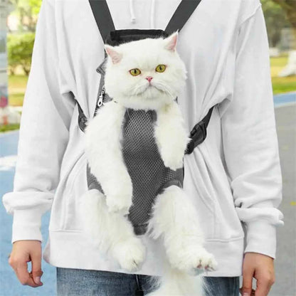 Pet Carrier Backpack Adjustable Front Carrier For Hiking Dogs Cats Travel Bag