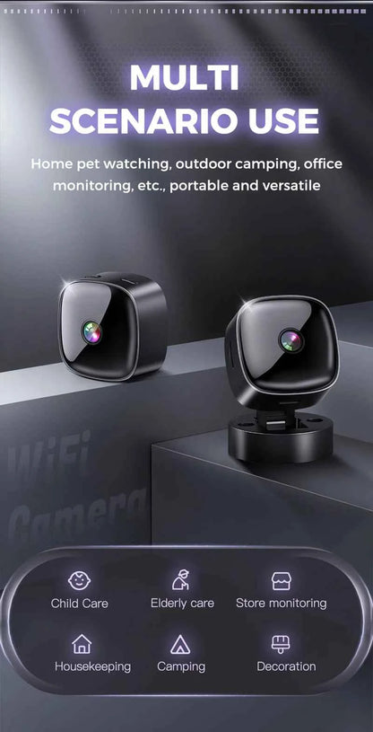 Lenovo Mini Security Camera 1080P WiFi Surveillance Indoor With Motion Detection
