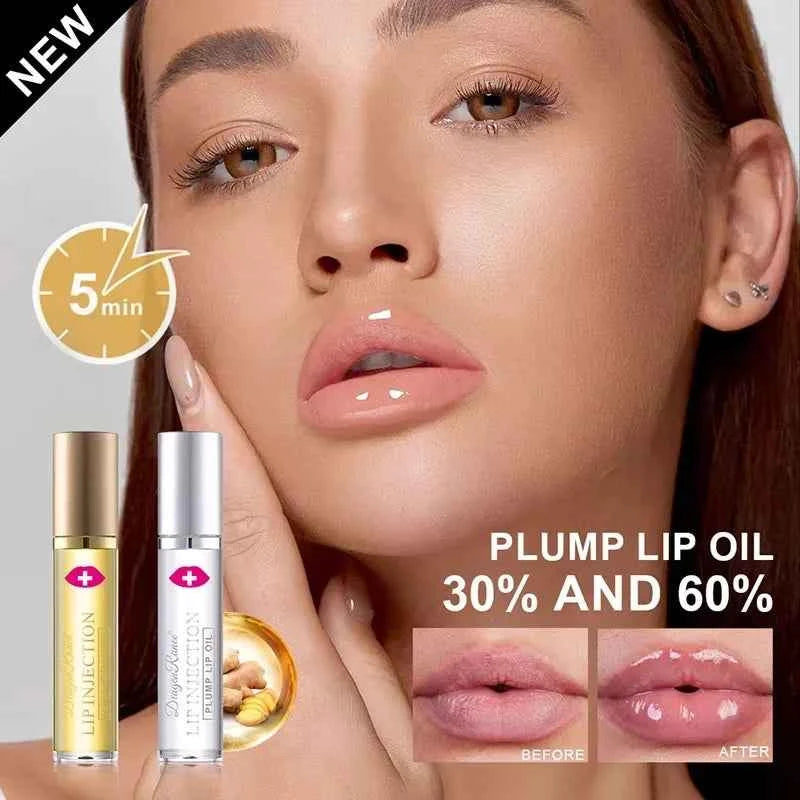 Instant Lip Plumper Oil And Gloss Serum For Volumizing Anti Wrinkle Lip Care