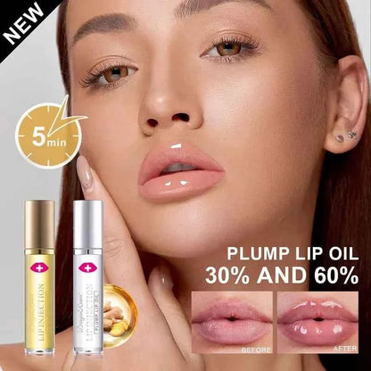 Instant Lip Plumper Oil And Gloss Serum For Volumizing Anti Wrinkle Lip Care