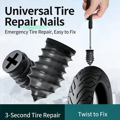 Tyre repair patch, electric vehicle, motorcycle, vacuum tyre, universal, quick, no-dismantling, non-destructive, patch