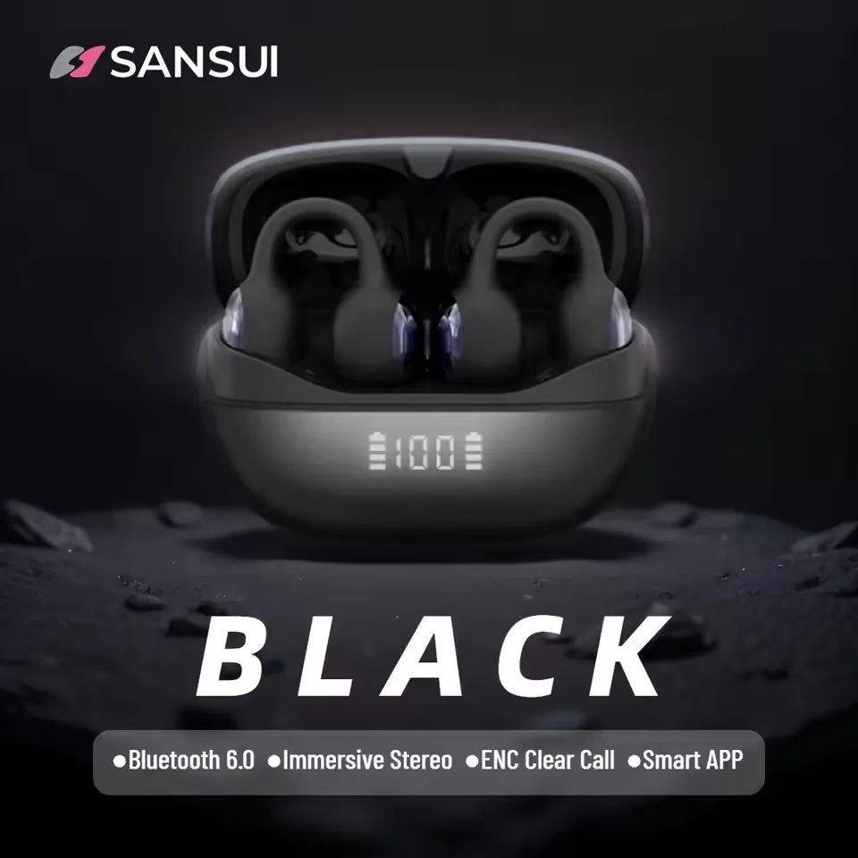 Clip On Wireless Earphones With Noise Reduction And Intelligent Positioning For Comfortable And Stable Communication