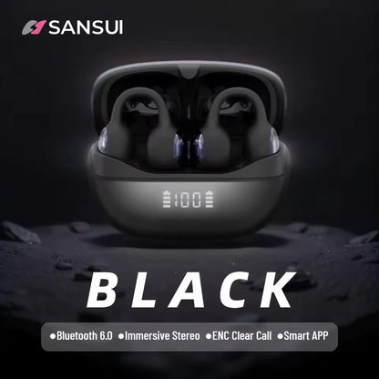 Clip On Wireless Earphones With Noise Reduction And Intelligent Positioning For Comfortable And Stable Communication