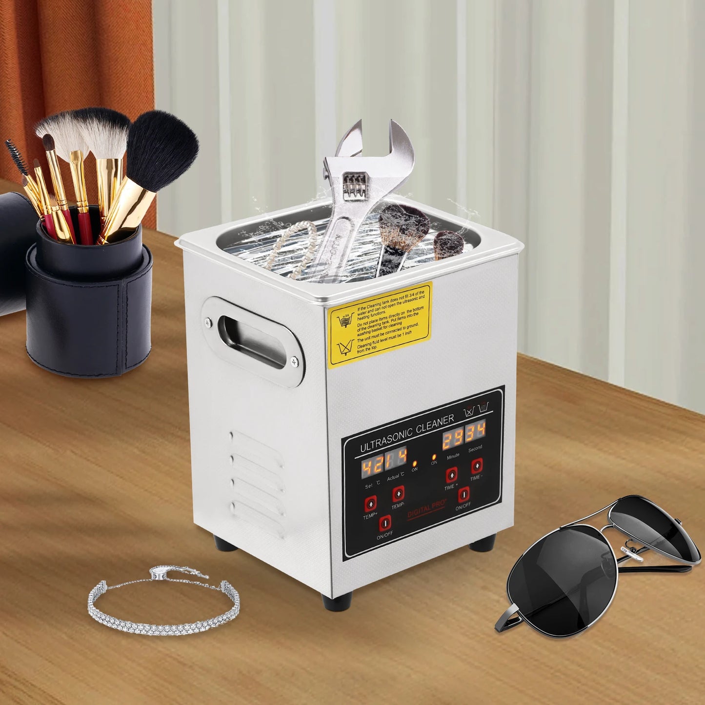 2L Ultrasonic Cleaner, Ultrasonic Cleaning Machine, Ultrasonic Cleaner 40khz AC200-240V used in homes, laboratories