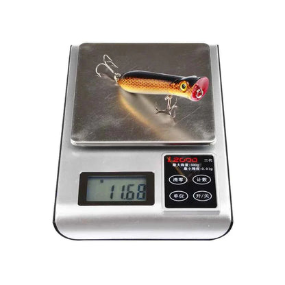 Popper Hard Bait Wobbler Lure 80mm 12g 6 Hook Floating Trailer Ocean Fishing