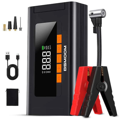 4 In 1 8000A Car Jump Starter 150PSI Air Pump Car Battery Booster Engine Starting Device Tire Air Compressor Power Bank