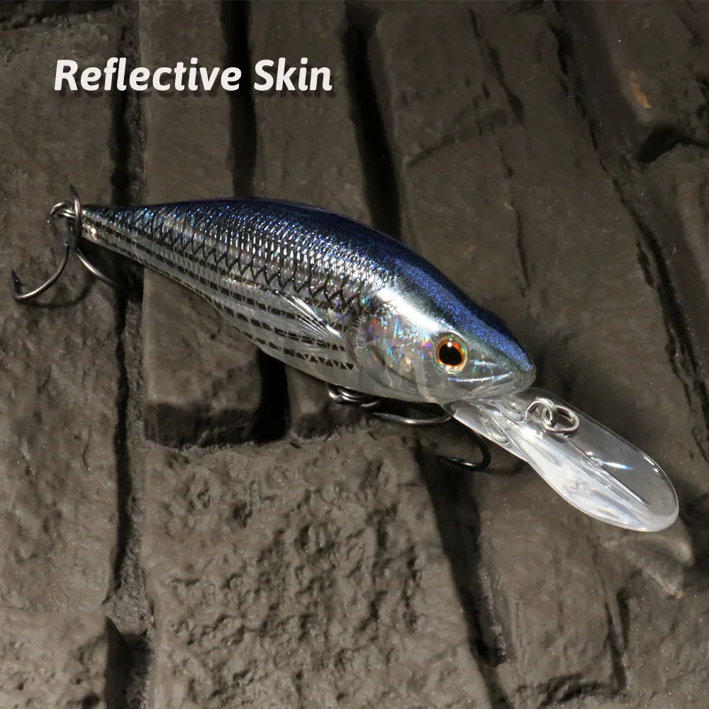Gobait 20g Diving Floating Minnow Swimbait Lure With Steel Ball Balance System