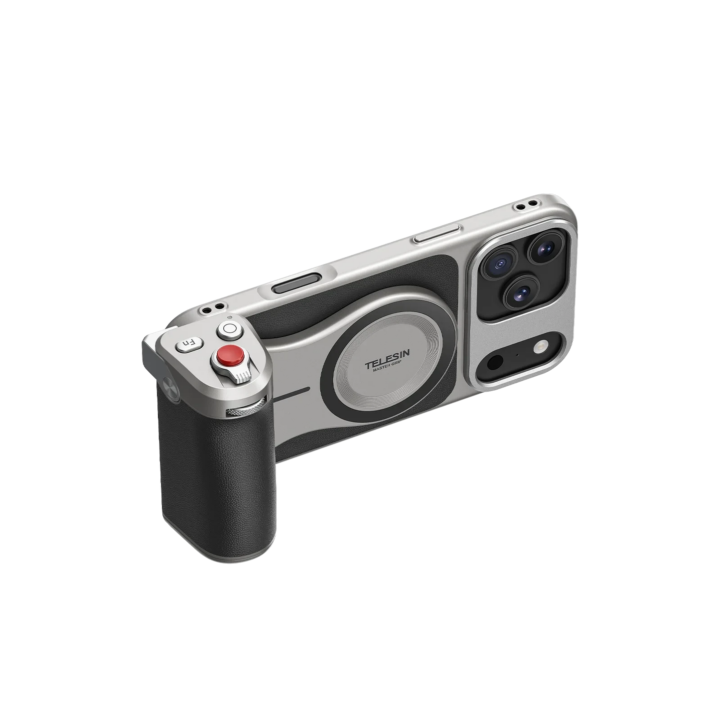 TELESIN for iPhone 17 Pro Max/ iPhone 17 Pro Phone Camera Grip Kit , with Remote Shutter Handheld Mount with Wireless Charging