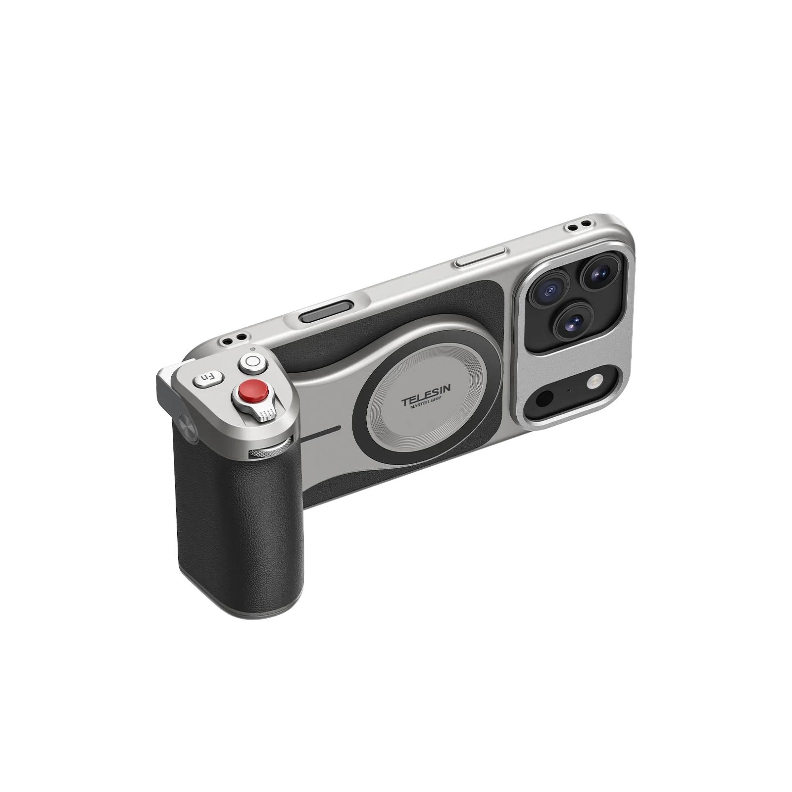 TELESIN for iPhone 17 Pro Max/ iPhone 17 Pro Phone Camera Grip Kit , with Remote Shutter Handheld Mount with Wireless Charging