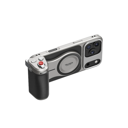 TELESIN for iPhone 17 Pro Max/ iPhone 17 Pro Phone Camera Grip Kit , with Remote Shutter Handheld Mount with Wireless Charging