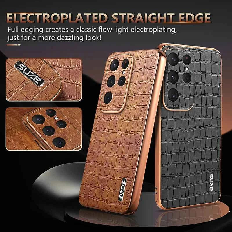 Luxury Coque For Samsung Galaxy S25 Ultra Case Soft Cover For Samsung S24 S23 S22 Plus Cover S21 FE Phone Case - ViralVibe Vault