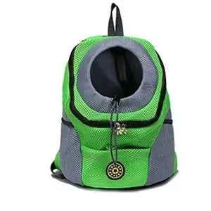 Pet Dog Carrier Backpack Double Shoulder Travel Bag Mesh Breathable Nylon