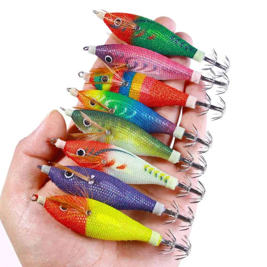 HENGJIA 9cm 8g Squid Jig Lure For Sea Fishing Cuttlefish