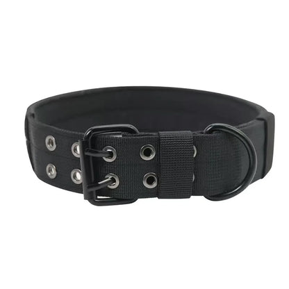 Adjustable Dog Leash And Collar Set Tactical Training Dog Collar with Five-Speed Buckle for Medium to Large Dogs Pet Accessory