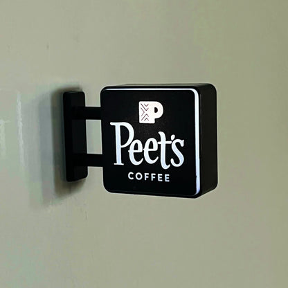 Coffee Shop Magnetic Fridge Sticker | Luminous Light Box Style – Convenience Store Sign Vibe, Creative Home Decor