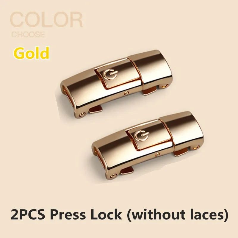 Press Lock Elastic Shoelaces 8mm Flat No Tie For Shoes Kids Adults