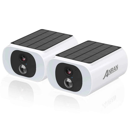 ANRAN 2 3 4 Pack Outdoor WiFi Solar Battery Camera Floodlight Night Vision Alarm