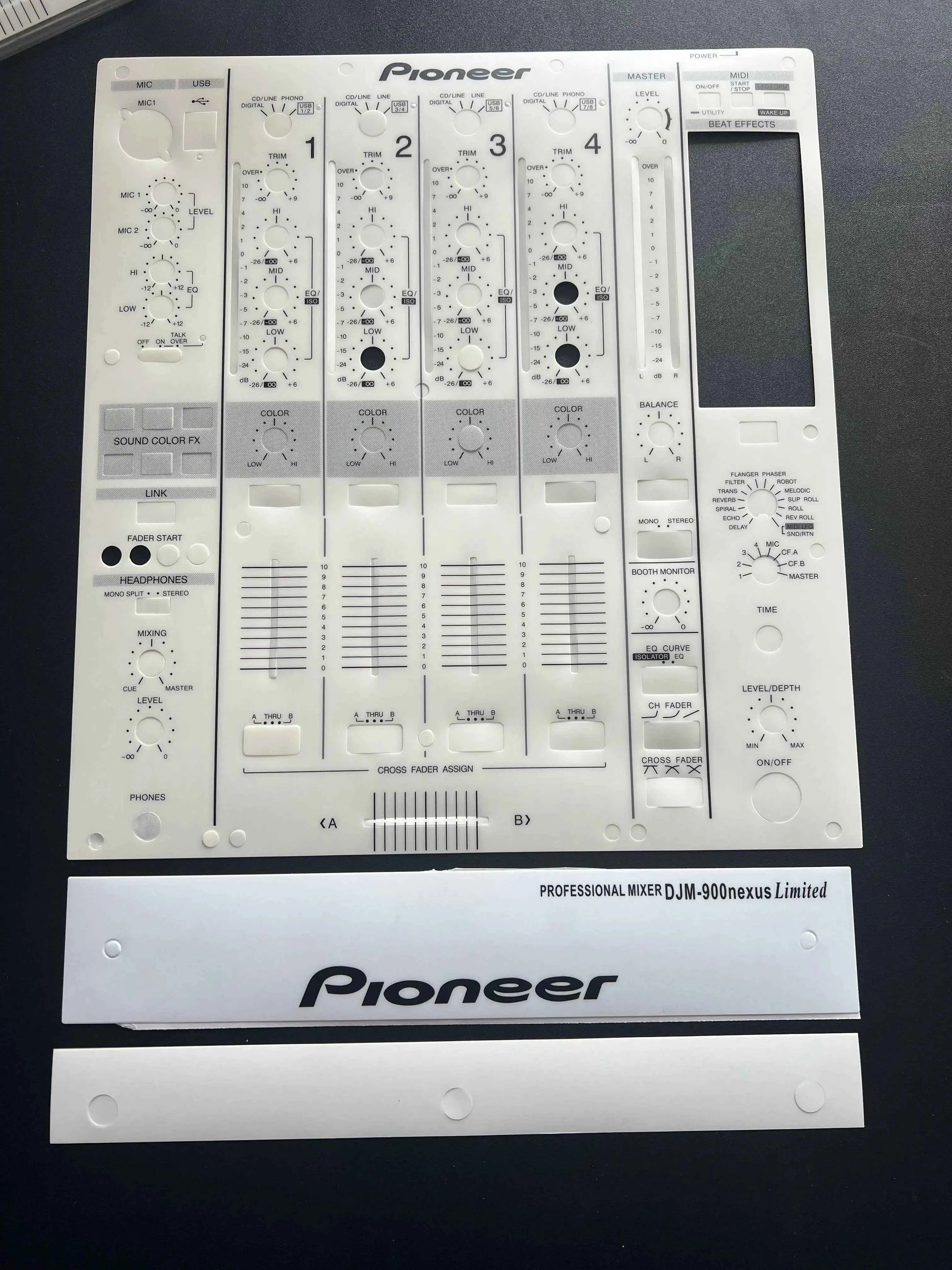 Pioneer Panel DJ Sticker CDJ-2000 CDJ2000NEXUS Disc Player DJM900NEXUS DJM900SRT Self Adhesive Protective Film.Not iron panel