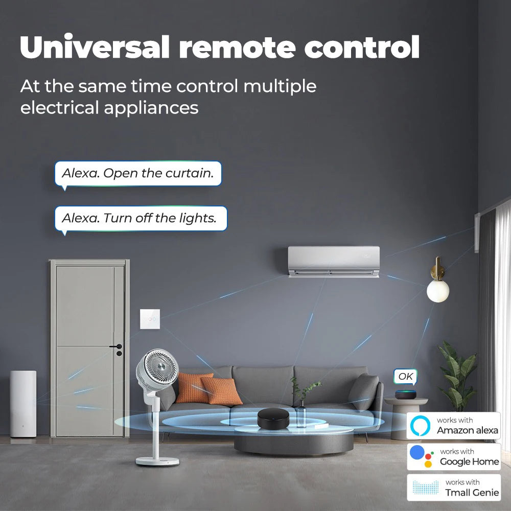 WIFI Remote Control Home Tuya APP Intelligent WIFI Universal Remote Control for TV /Air Conditioner/Fan