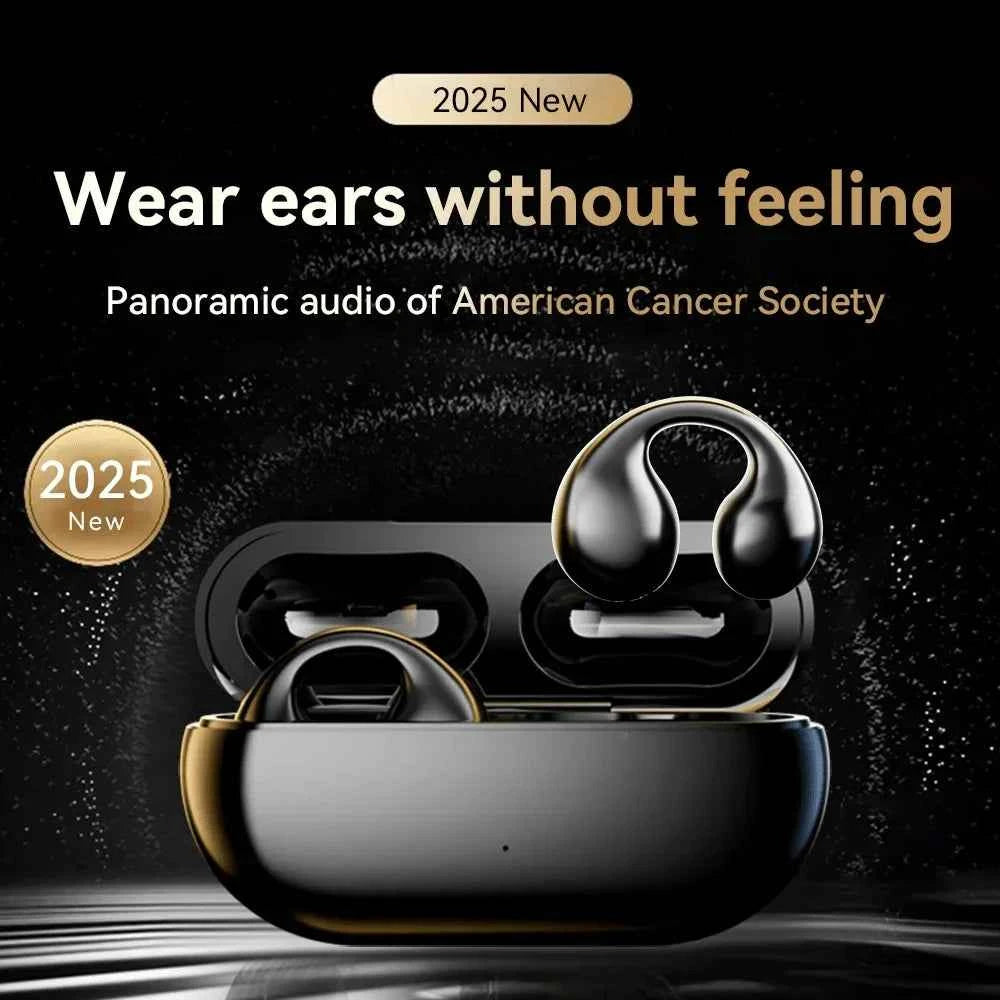 Wireless Bluetooth Earclip Earphone Outdoor Sport Earbud With Charging Bin HIFI Sound Earbud For Xiaomi Running Painless Headset