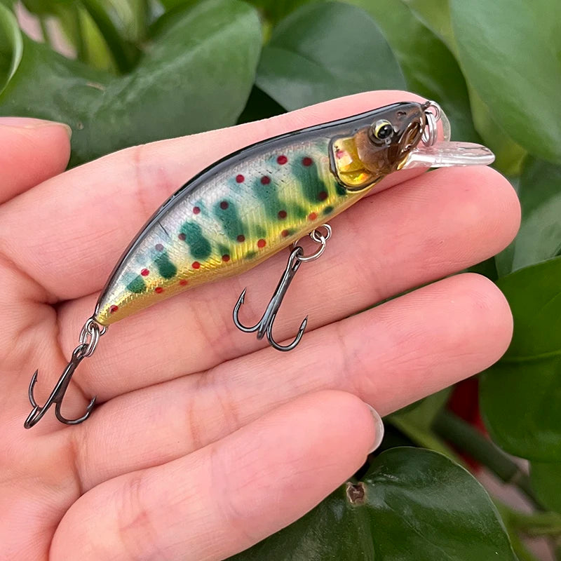 51mm Mini Sinking Minnow Lure Japanese Wobbler for Trout Bass