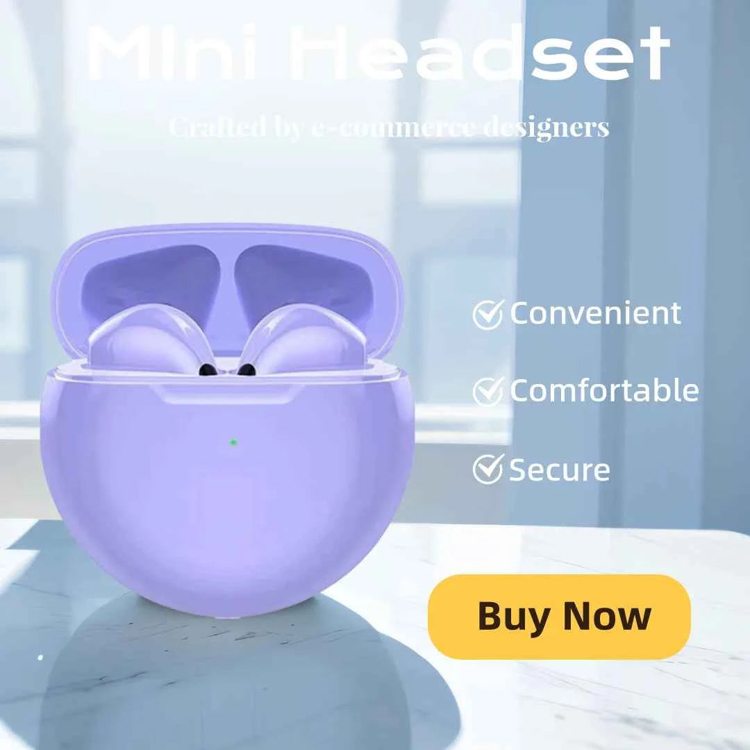 Mini Bluetooth Headset Wireless Portable Earpiece With Microphone For Mobile