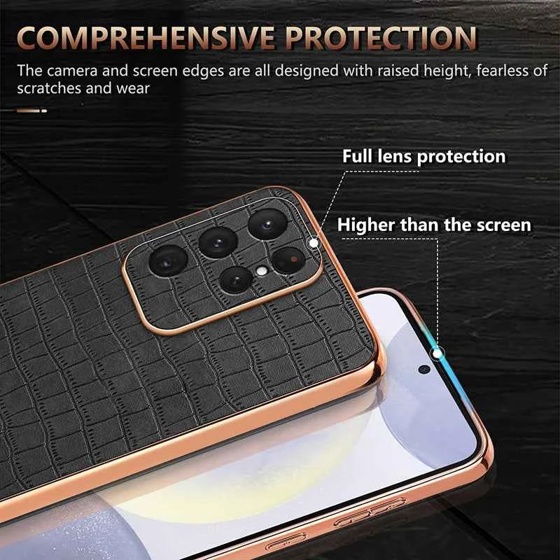 Luxury Coque For Samsung Galaxy S25 Ultra Case Soft Cover For Samsung S24 S23 S22 Plus Cover S21 FE Phone Case - ViralVibe Vault