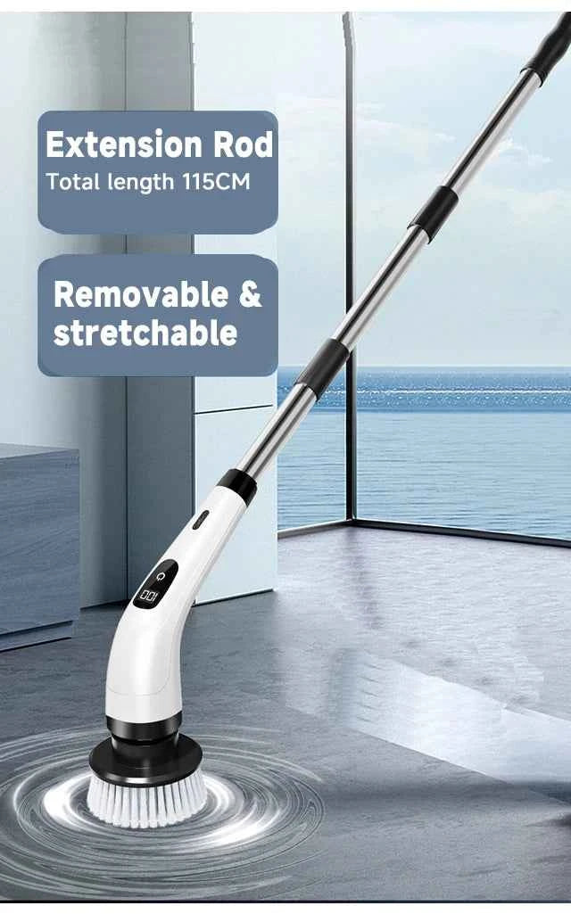 Household Cordless Spin Scrubber Multipurpose Cleaning Brush  Kitchen Gadgets Hair Brushes Bathroom Broom Toilet Electric Mops