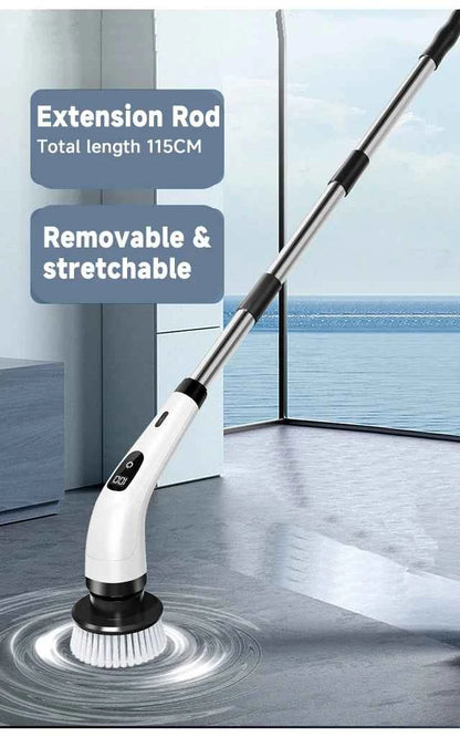 Household Cordless Spin Scrubber Multipurpose Cleaning Brush  Kitchen Gadgets Hair Brushes Bathroom Broom Toilet Electric Mops