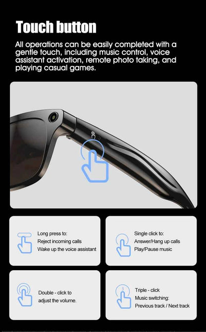 Xiaomi 4K AI Smart Glasses With HD Camera Bluetooth Translate Voice Assistant